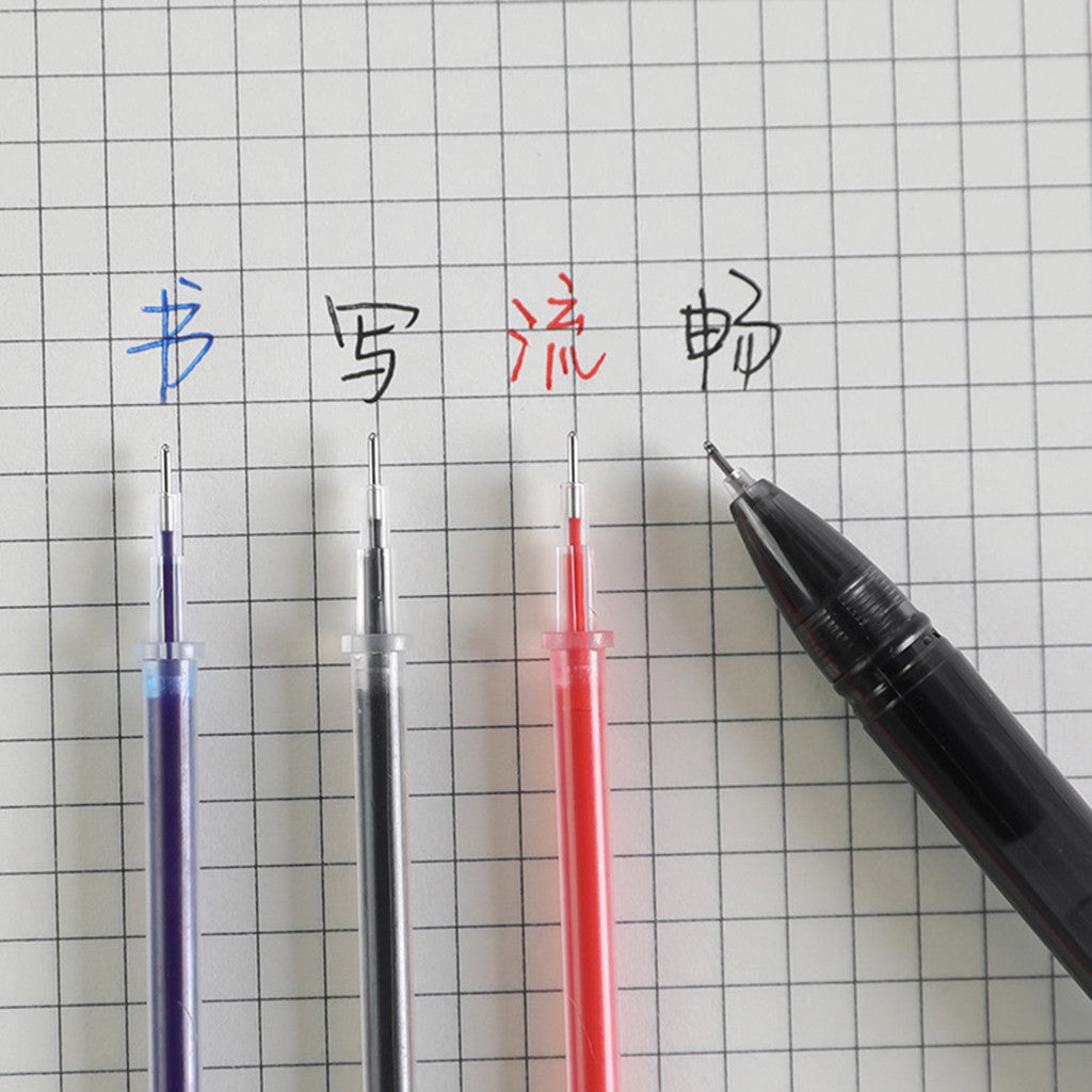 20 Pcs/Set Office Signature Shool Gel Pen Refill Rod Magic Erasable Pen Refill Accessories 0.5mm Red Black Ink Writing Tools
