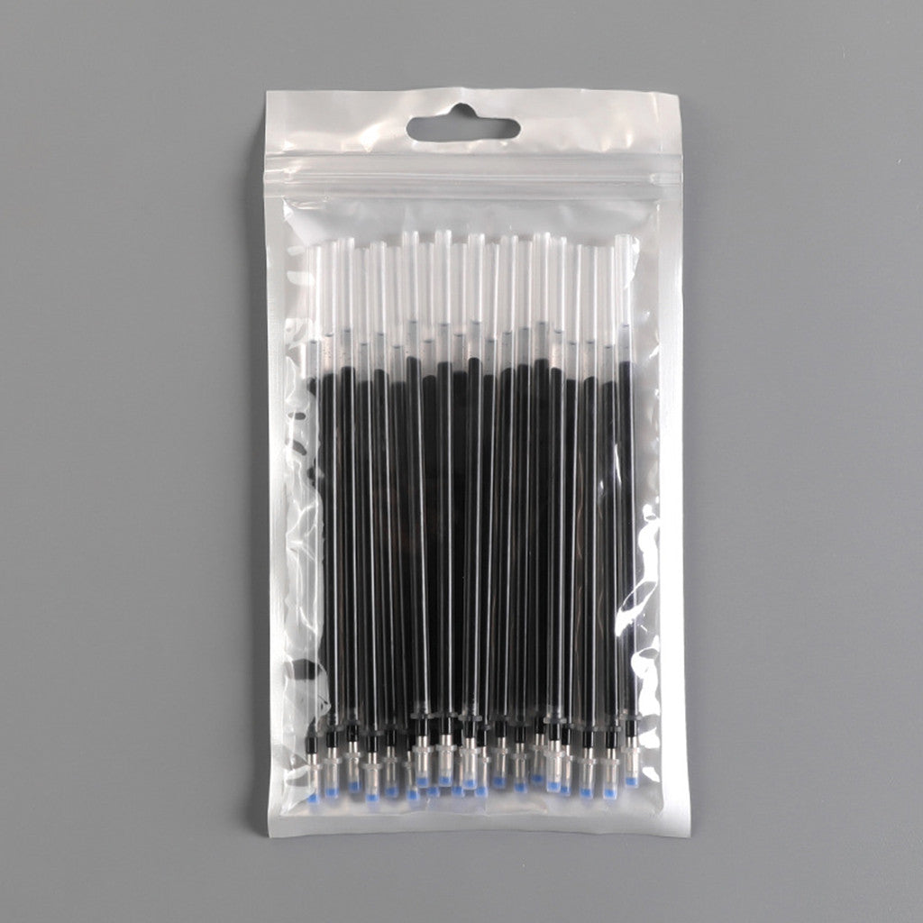20 Pcs/Set Office Signature Shool Gel Pen Refill Rod Magic Erasable Pen Refill Accessories 0.5mm Red Black Ink Writing Tools
