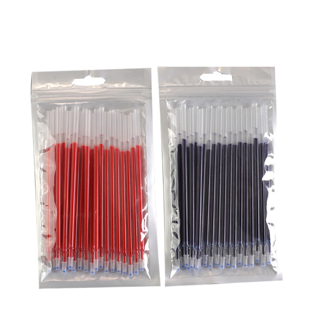 20 Pcs/Set Office Signature Shool Gel Pen Refill Rod Magic Erasable Pen Refill Accessories 0.5mm Red Black Ink Writing Tools