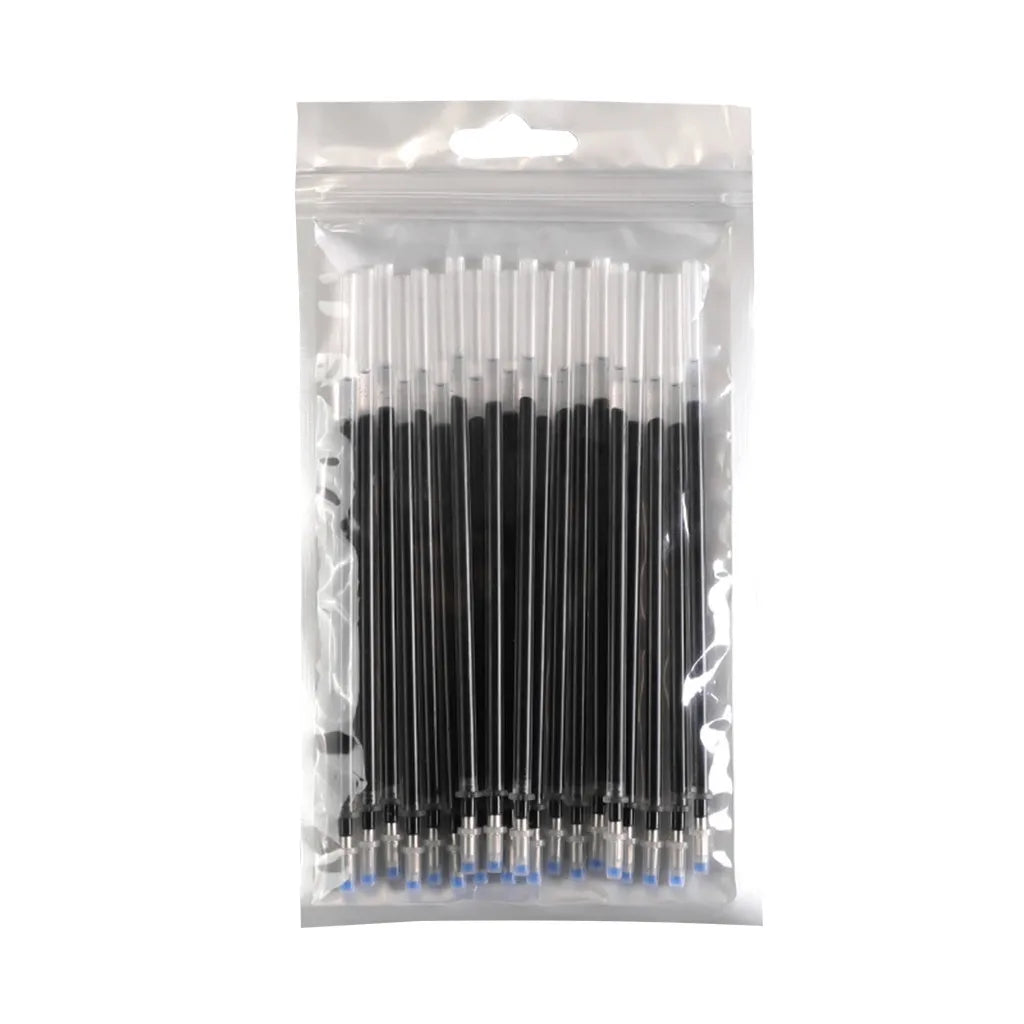 20 Pcs/Set Office Signature Shool Gel Pen Refill Rod Magic Erasable Pen Refill Accessories 0.5mm Red Black Ink Writing Tools