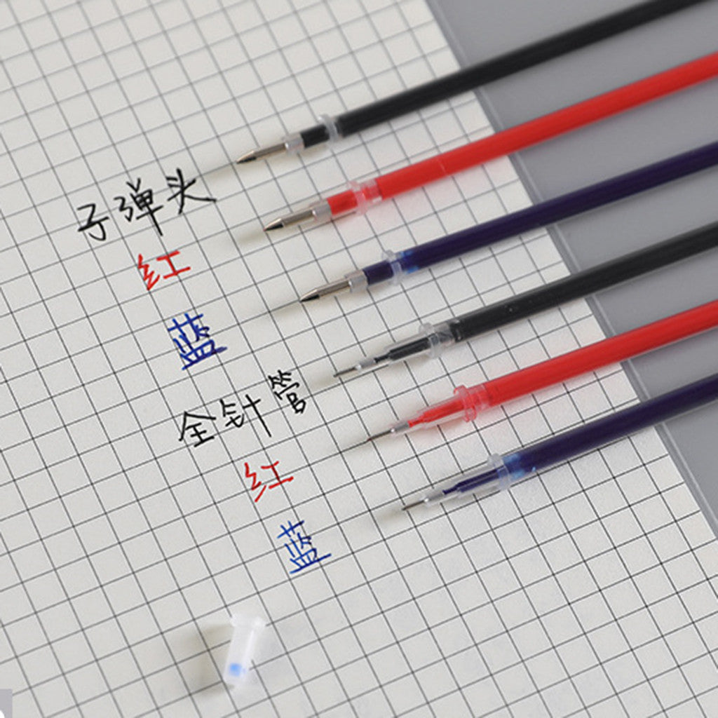 20 Pcs/Set Office Signature Shool Gel Pen Refill Rod Magic Erasable Pen Refill Accessories 0.5mm Red Black Ink Writing Tools