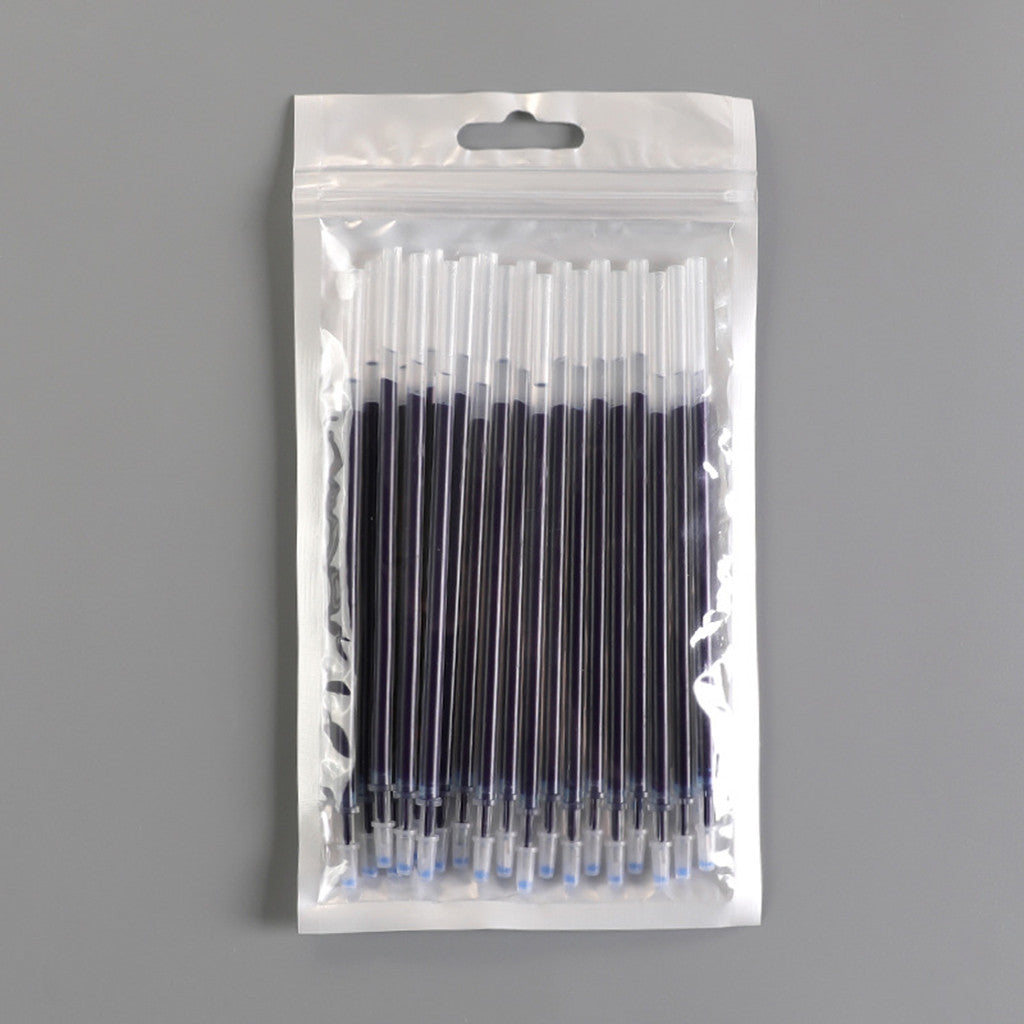 20 Pcs/Set Office Signature Shool Gel Pen Refill Rod Magic Erasable Pen Refill Accessories 0.5mm Red Black Ink Writing Tools