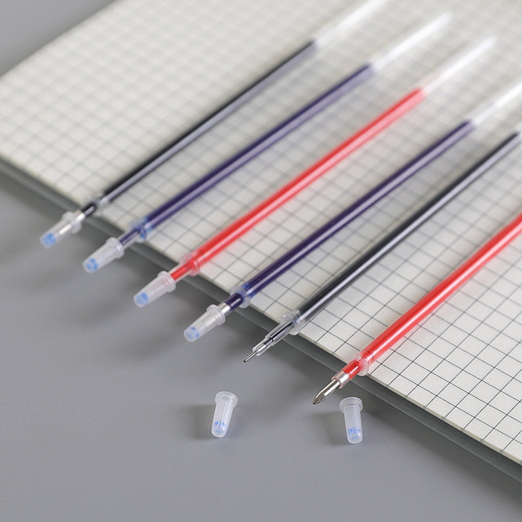 20 Pcs/Set Office Signature Shool Gel Pen Refill Rod Magic Erasable Pen Refill Accessories 0.5mm Red Black Ink Writing Tools