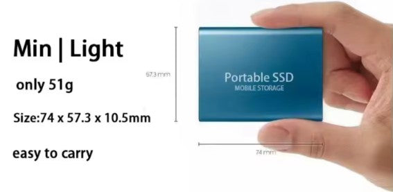 16TB External USB 3.0 Type C 2025 External Hard Drive Portable SSD