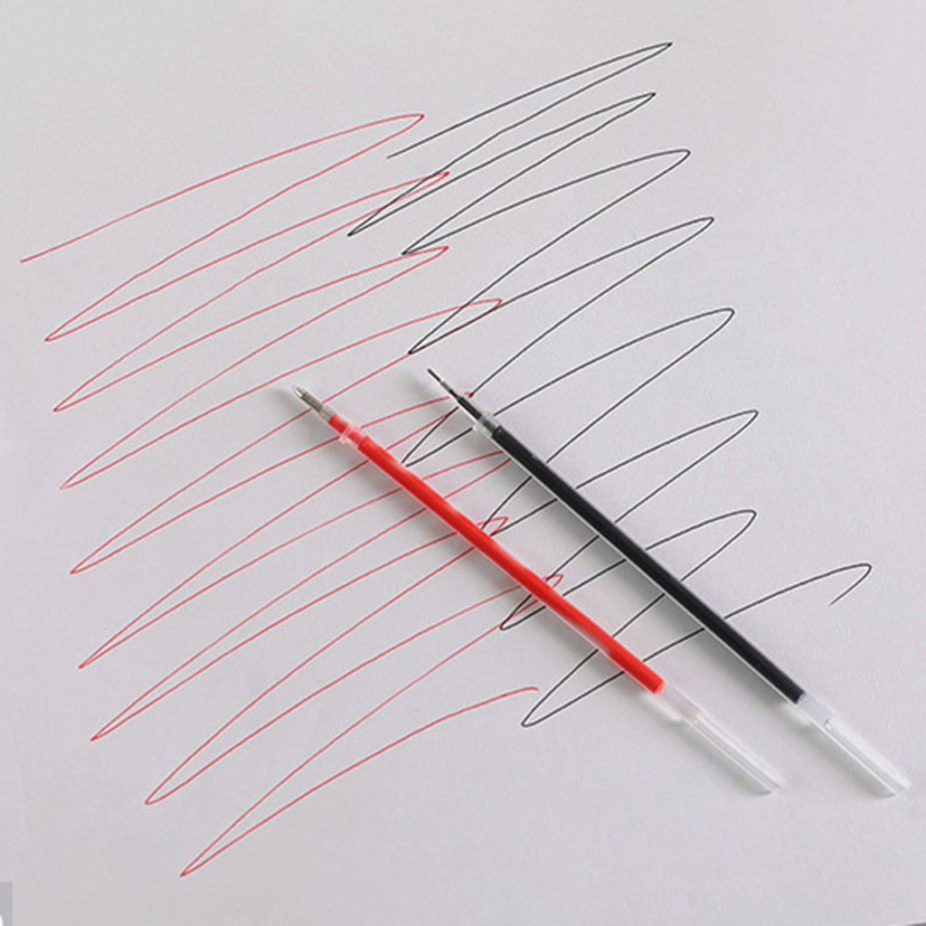20 Pcs/Set Office Signature Shool Gel Pen Refill Rod Magic Erasable Pen Refill Accessories 0.5mm Red Black Ink Writing Tools
