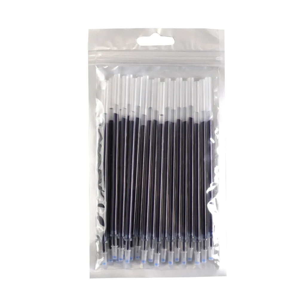 20 Pcs/Set Office Signature Shool Gel Pen Refill Rod Magic Erasable Pen Refill Accessories 0.5mm Red Black Ink Writing Tools