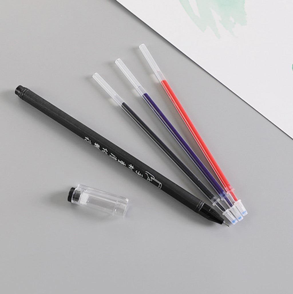 20 Pcs/Set Office Signature Shool Gel Pen Refill Rod Magic Erasable Pen Refill Accessories 0.5mm Red Black Ink Writing Tools