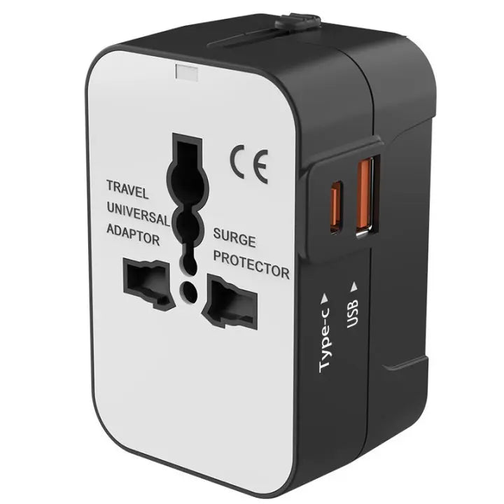 Multifunctional adapter plugs for travel abroad adapter plugs with Dual USB Port Universal Adaptor UK to EU Plug