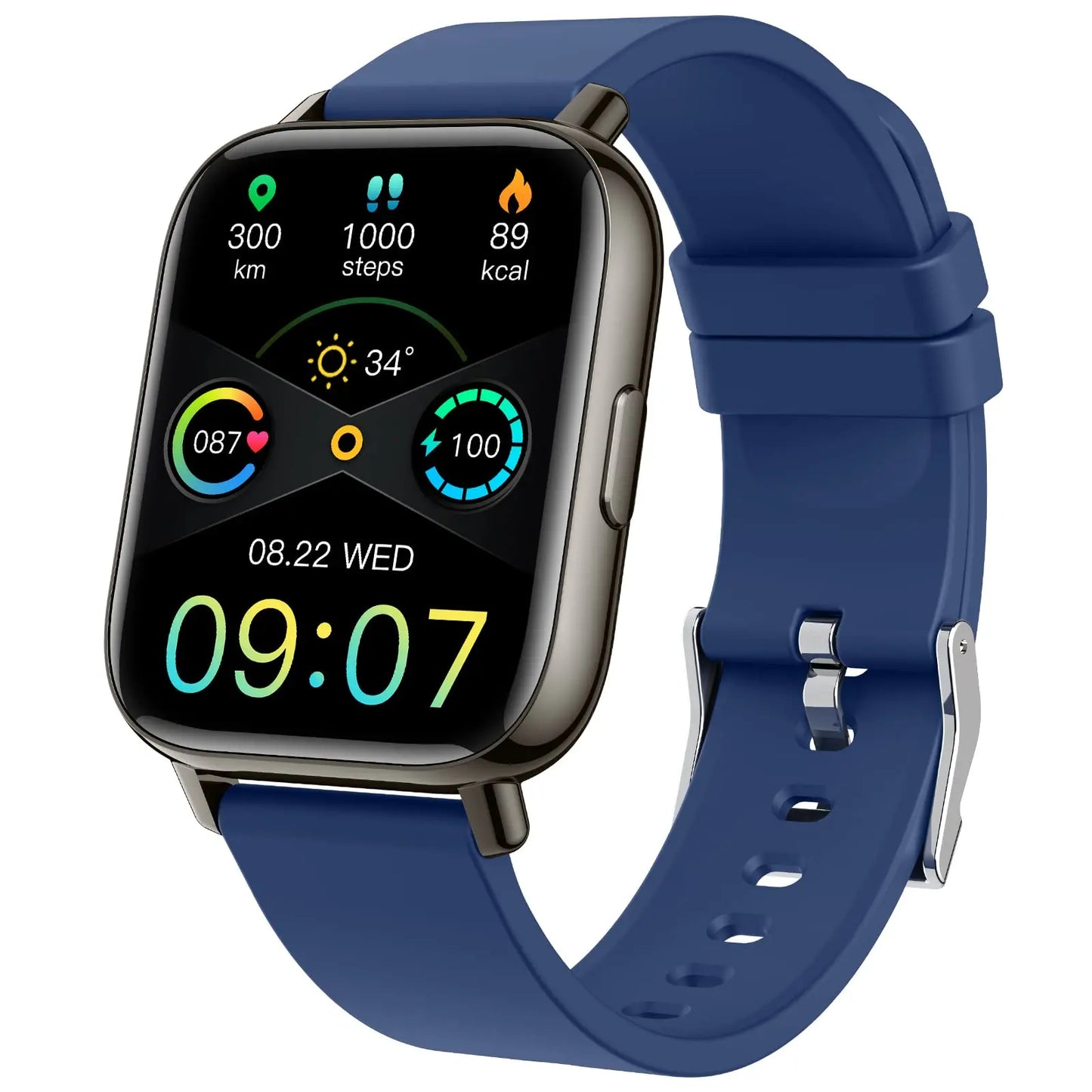 Jxrev Smart Watch, Fitness Tracker Watch for Men Women, 1.69'' Touch Smartwatch Fitness Watch with Ultra Thin Watch.