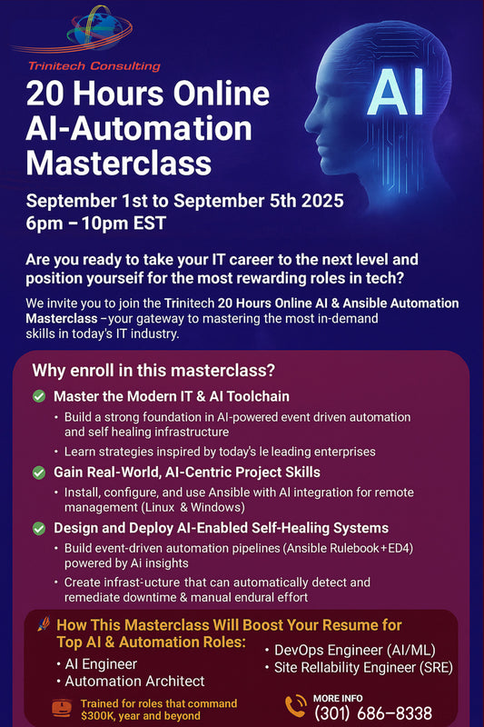 20 Hours Live Online AI-Ansible Automation Masterclass